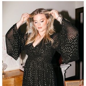 Mille Goldie Dress in Black Gold- NWT!